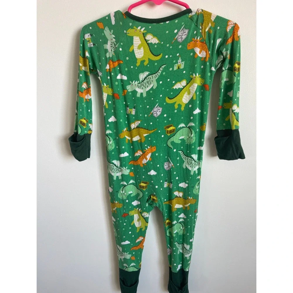 Little Sleepies Dragon Dreamland Zippy Bamboo 6-12 Months